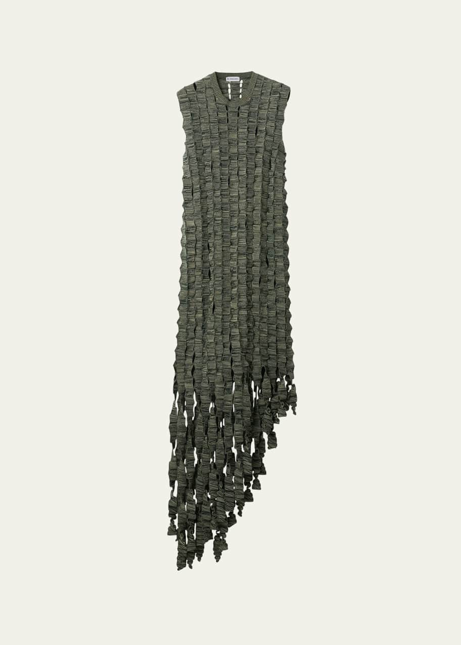 Asymmetric Fringe Dress