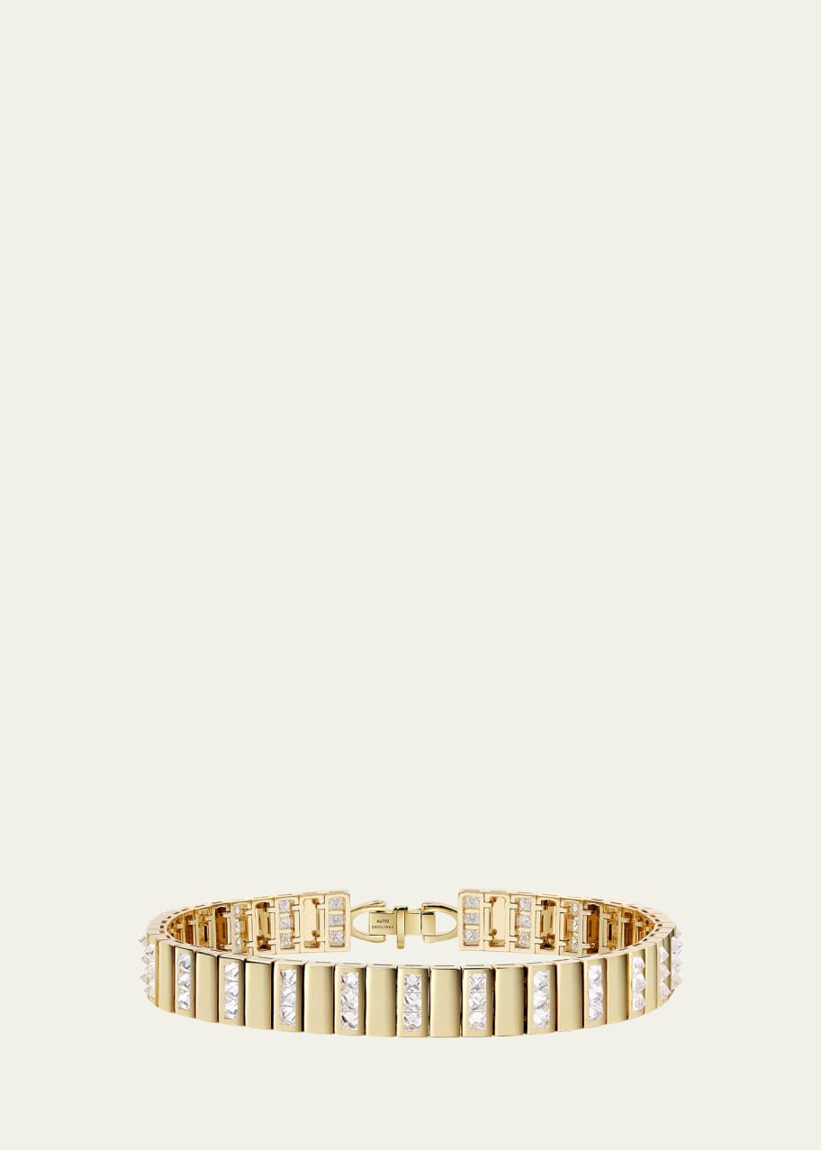 Image 1 of 1: Be Spiked Diamond Trio Tennis Bracelet