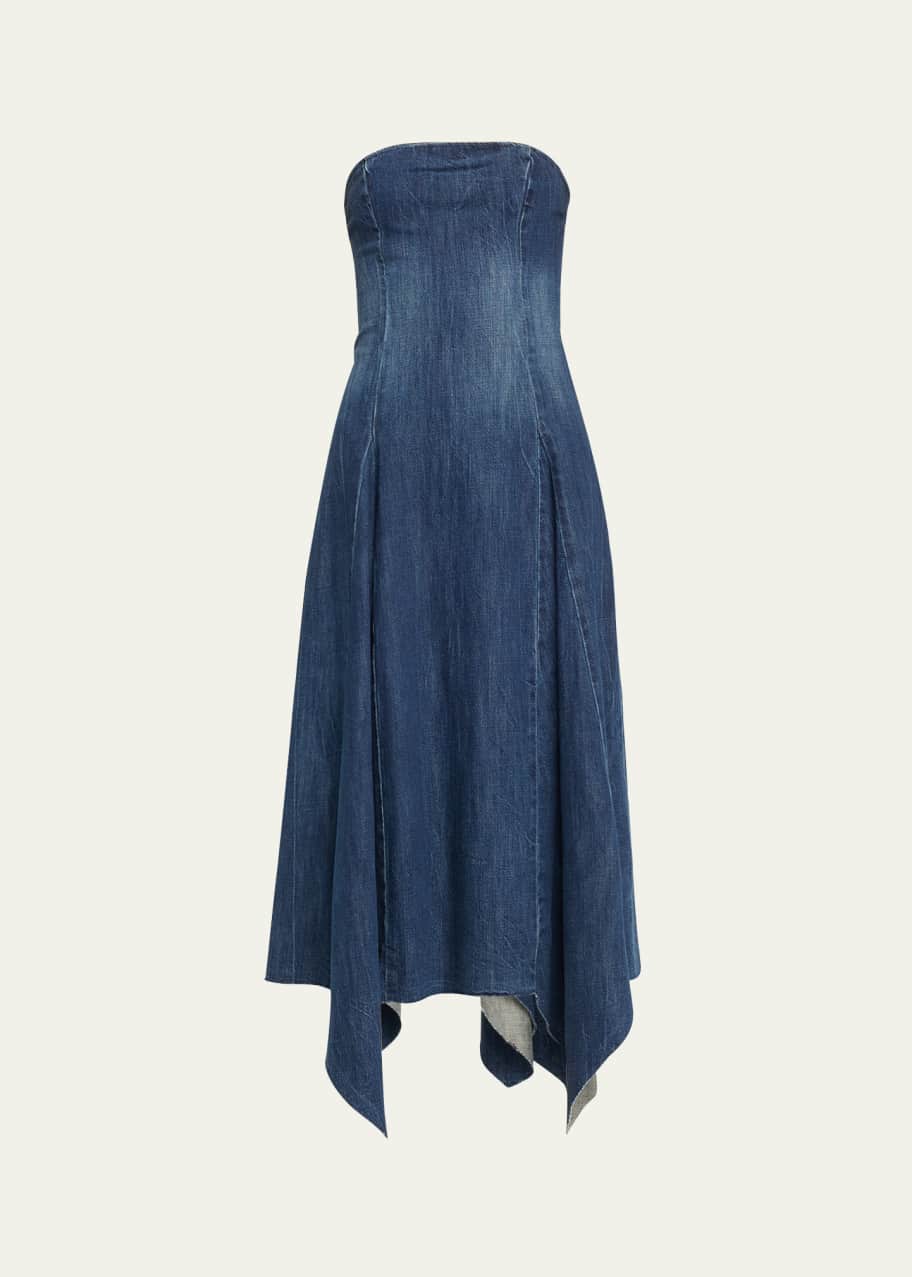white christmas dresses GIA Denim Dress Blue Wash / Xs main image 0