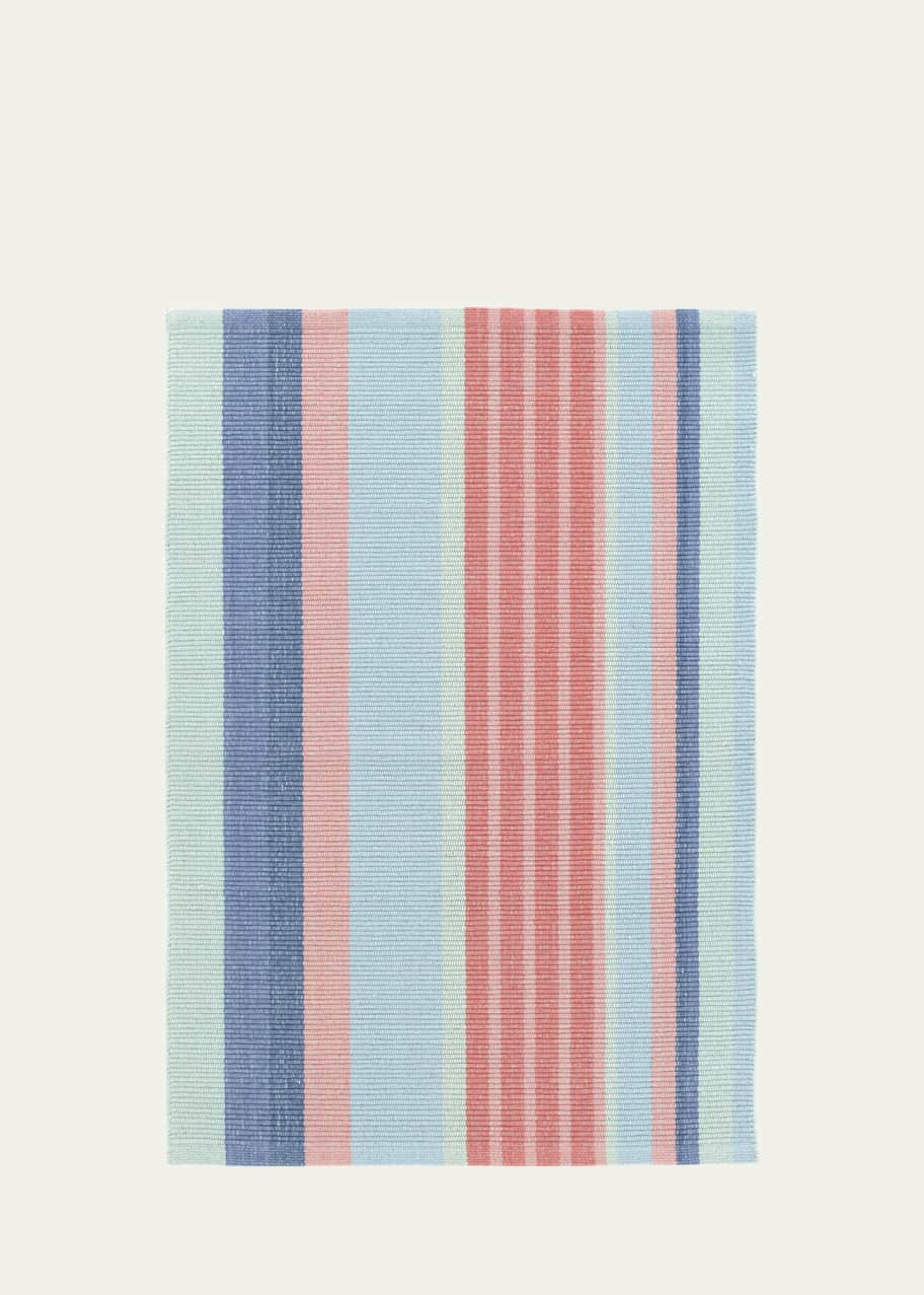 Image 1 of 1: Aruba Stripe Handwoven Cotton Rug, 6' x 9'