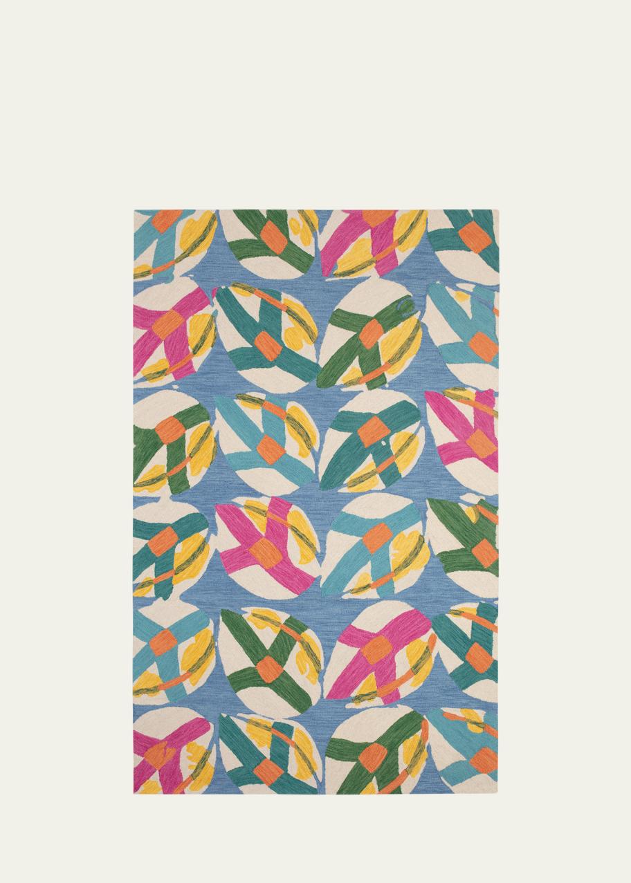 Annie Selke x Kit Kemp Lily Pad Spring Micro-Hooked Rug, 8' x 10 ...