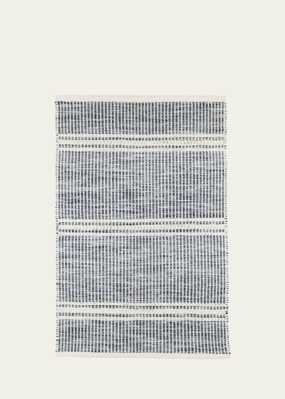 Image 1 of 1: Malta Blue Handwoven Rug, 10' x 14'