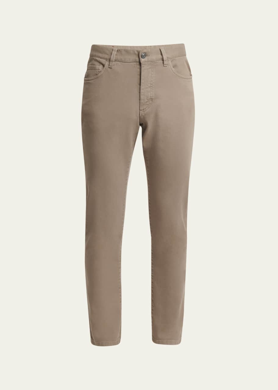 Image 1 of 1: Men's 5-Pocket Colored Delave Pants