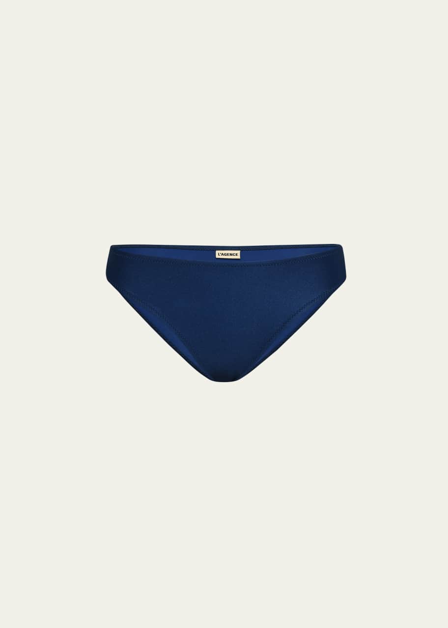 Image 1 of 1: Nicole Solid Classic Bikini Bottoms