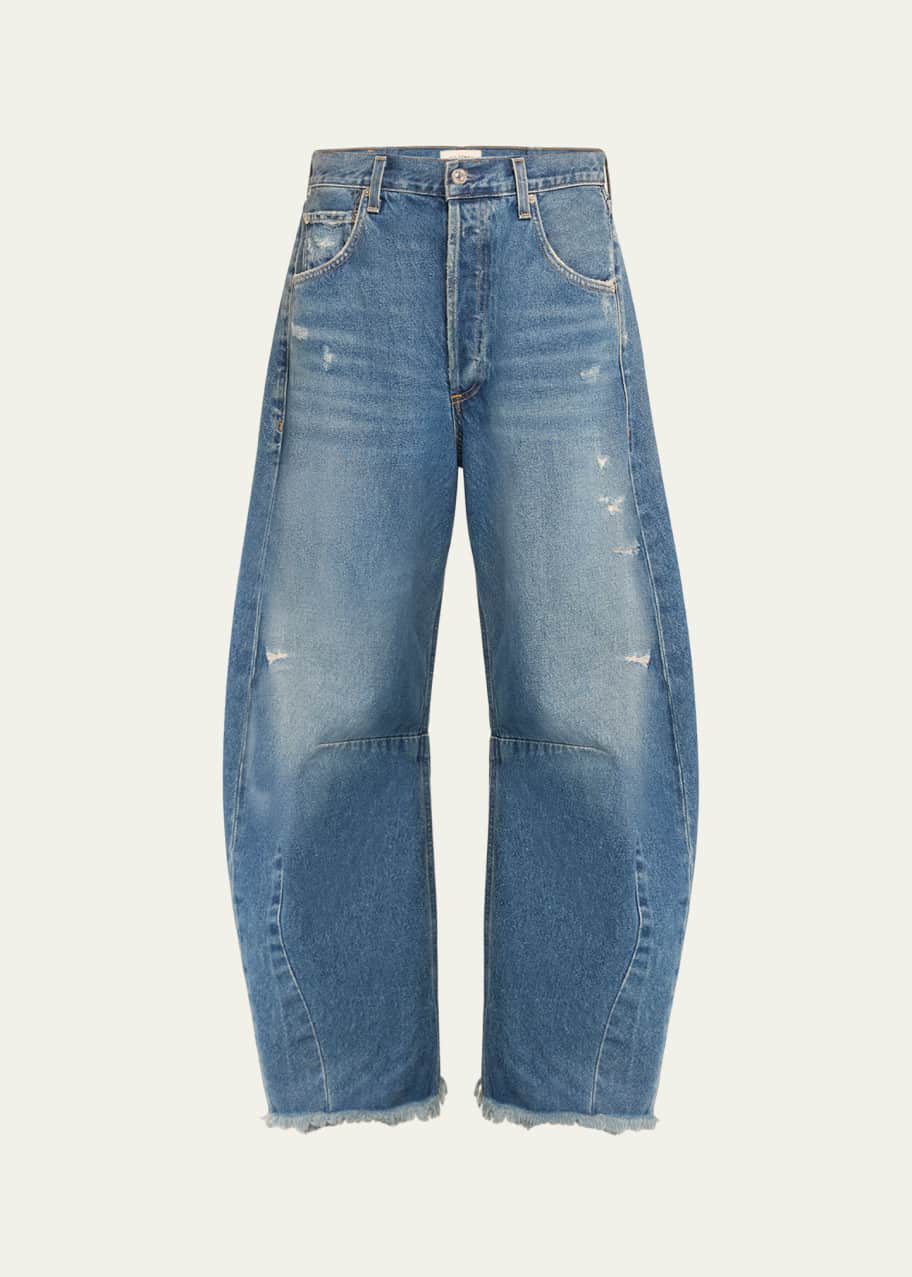 Image 1 of 1: Horseshoe Frayed Jeans