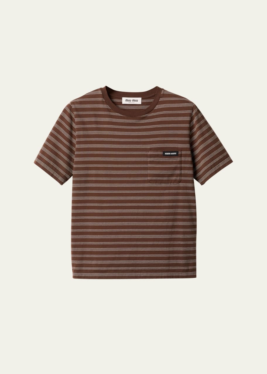 Image 1 of 1: Stripe Jersey Tee