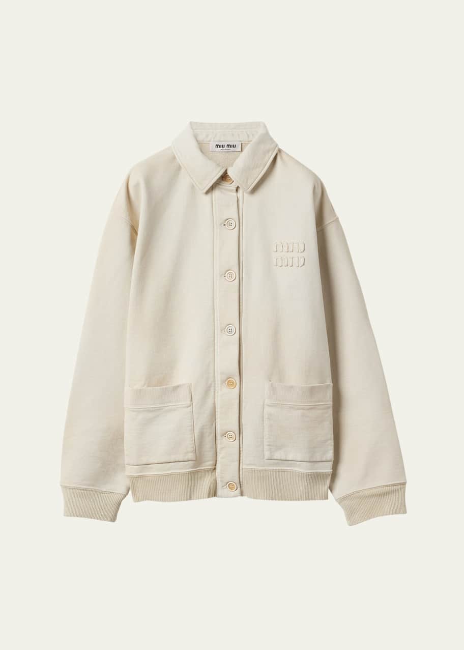Miu Miu Oversized Fleece Jacket - Bergdorf Goodman