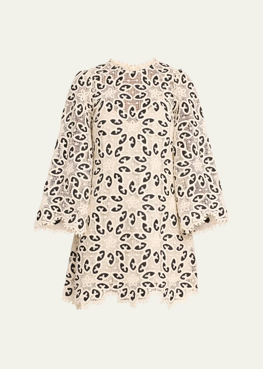 Zimmermann Ottie Lace Mini Dress - Bergdorf Goodman