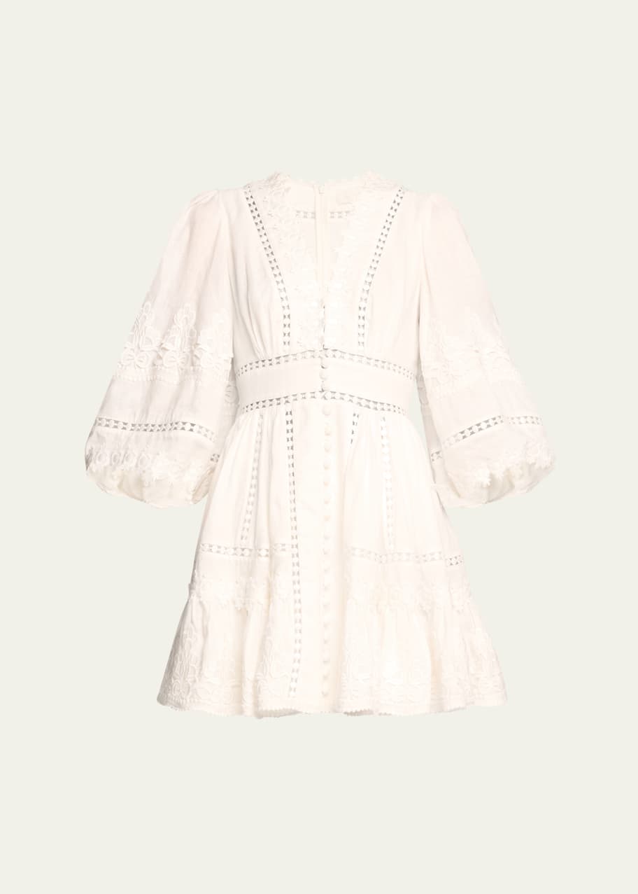 zimmermann white mini dress Zimmermann Rebellion Cotton Mini Dress