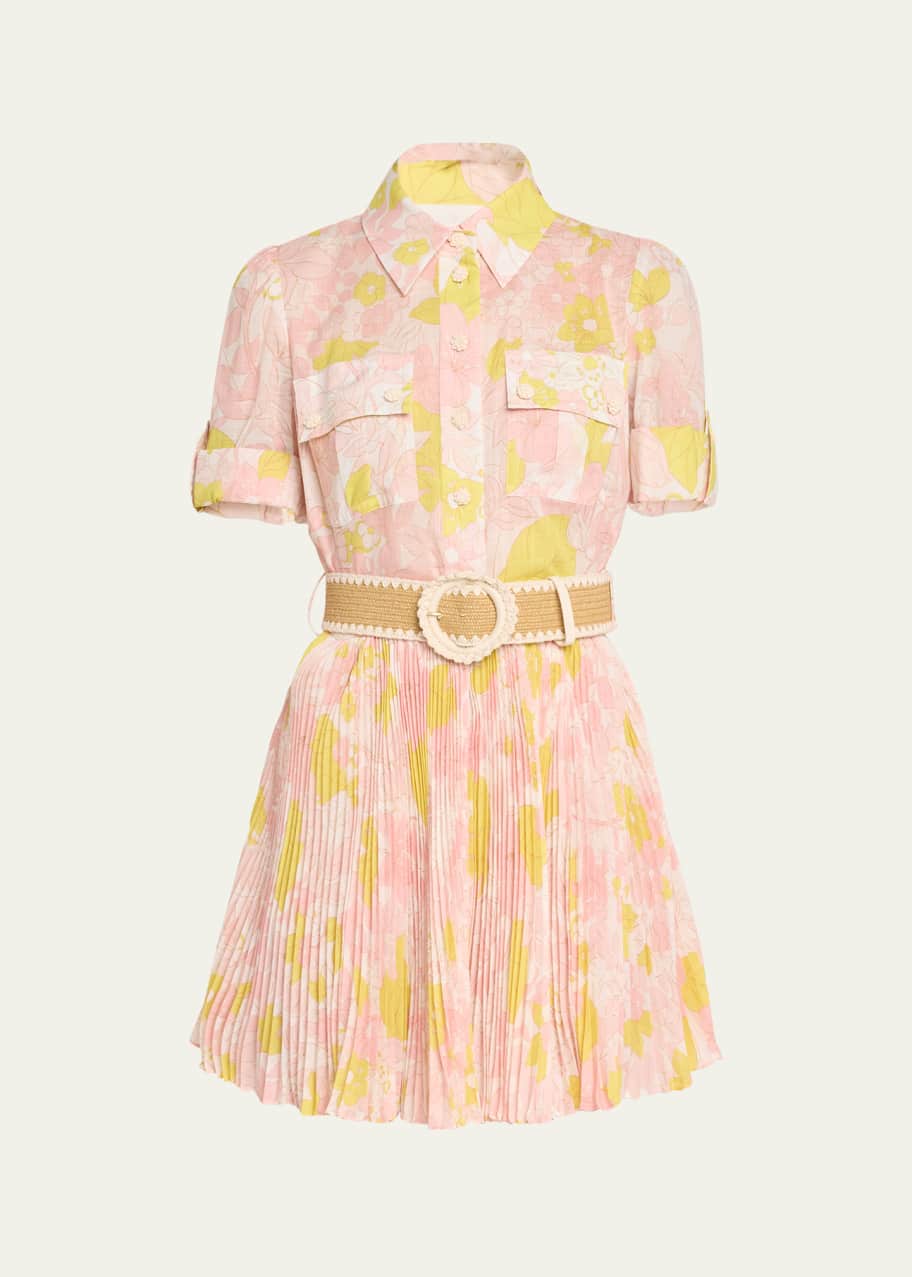 allegra mini dress Emina Chiffon Allegra Long Sleeve Mini Dress