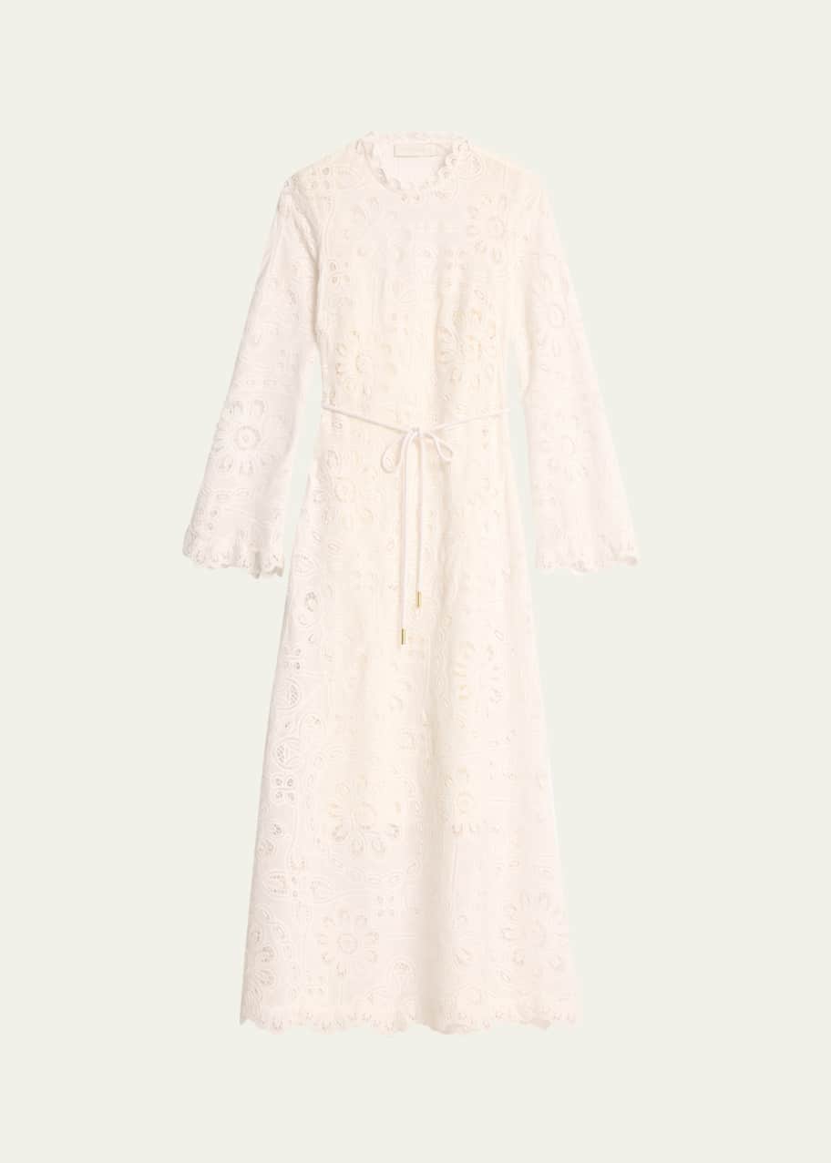 Ottie Embroidered Long Dress