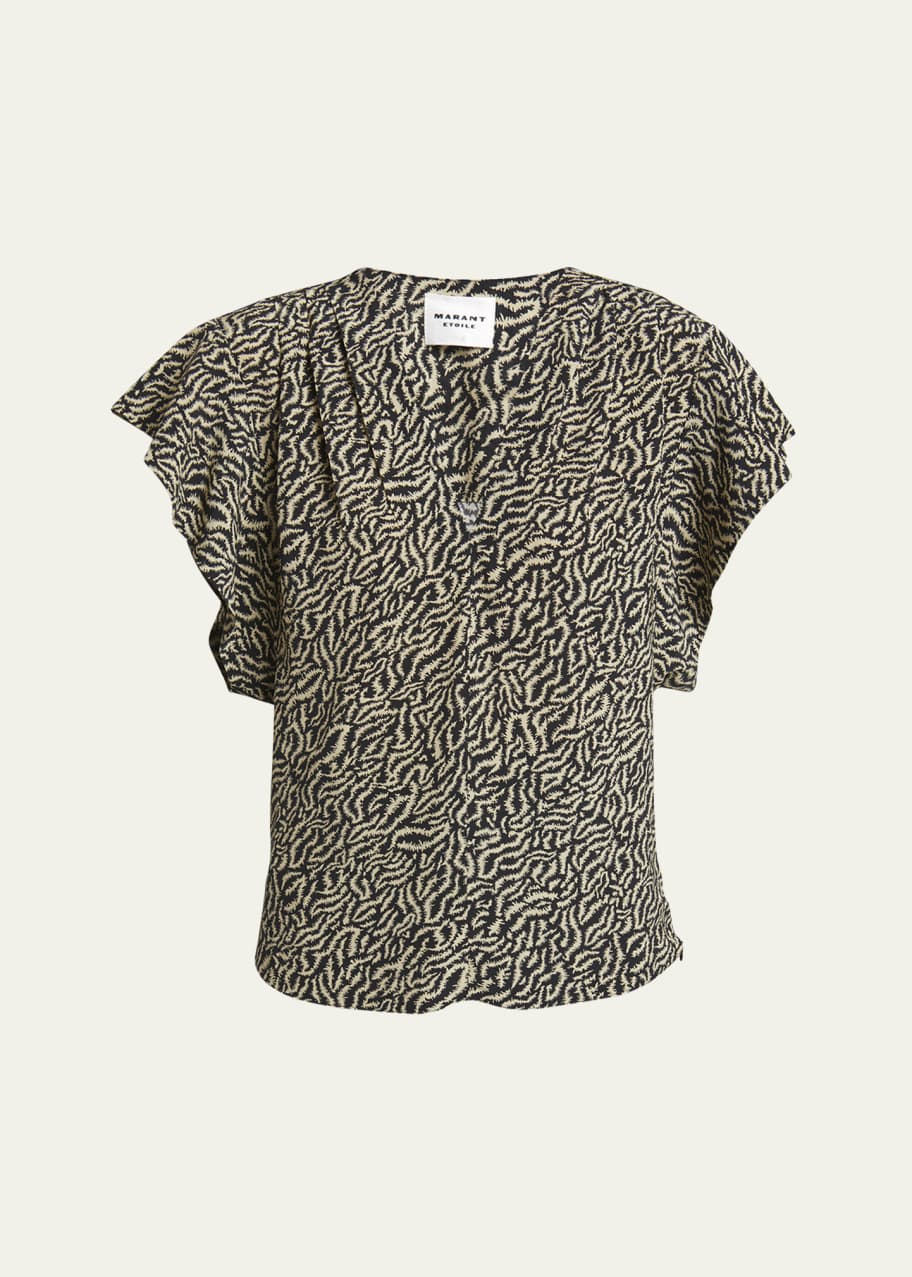 Image 1 of 1: Delocia V-Neck Blouse
