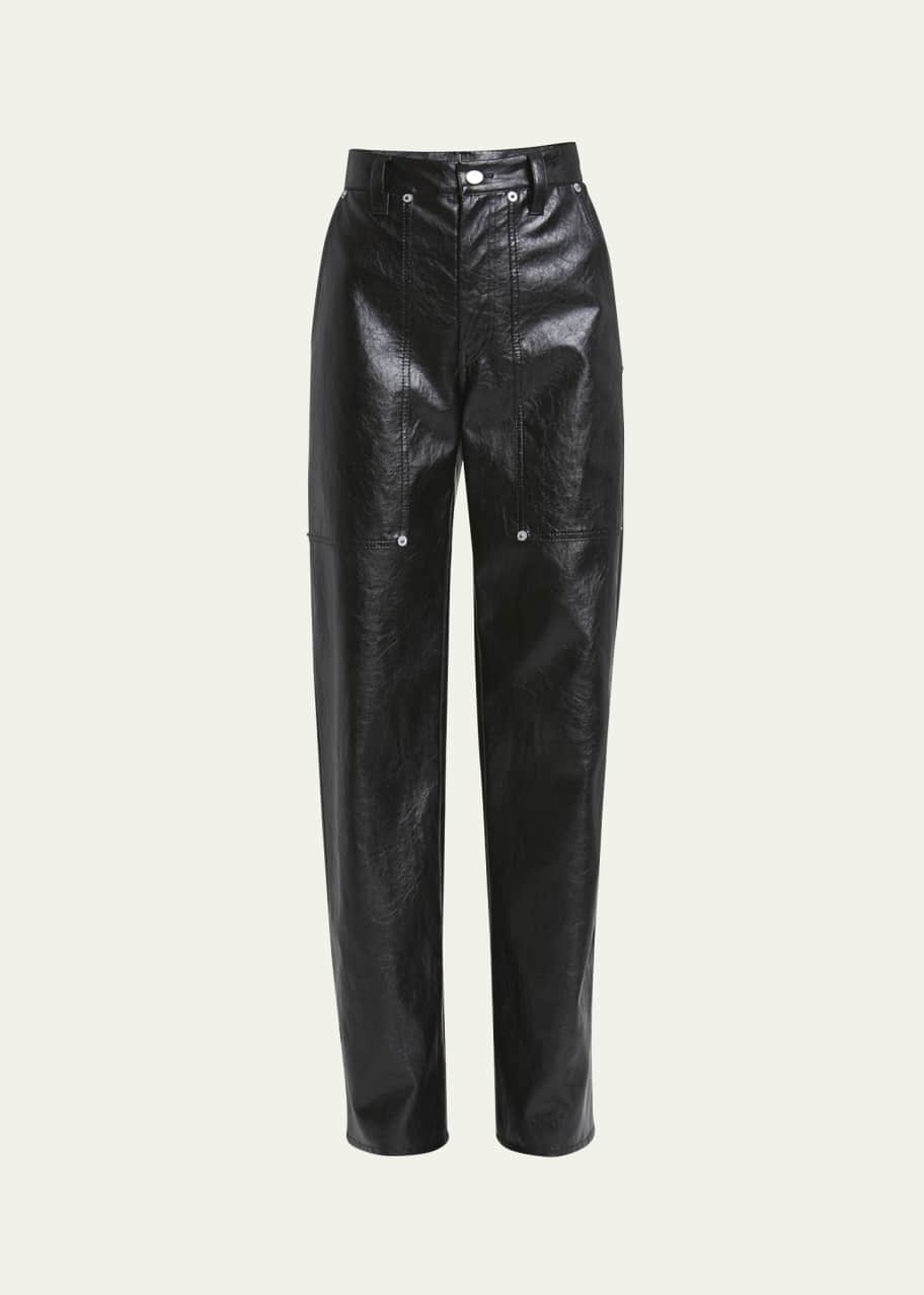 Etoile Isabel Marant Ariete Faux Leather Trousers - Bergdorf