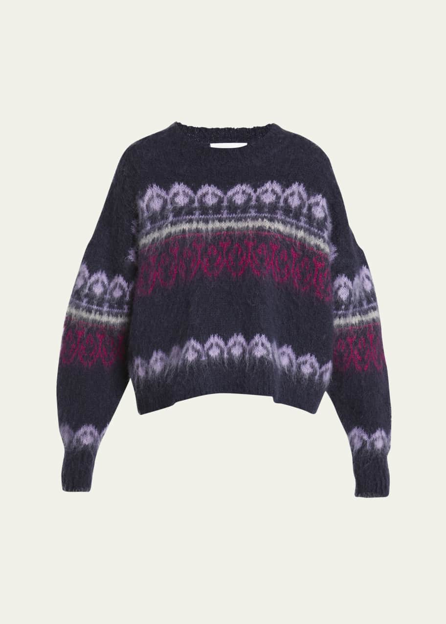 Etoile Isabel Marant Dully Intarsia-Knit Sweater - Bergdorf