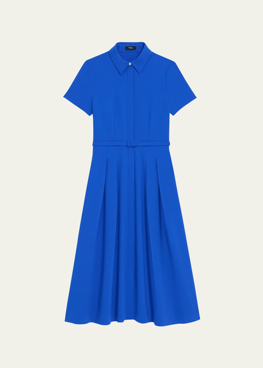Theory belted shirt dress cheap