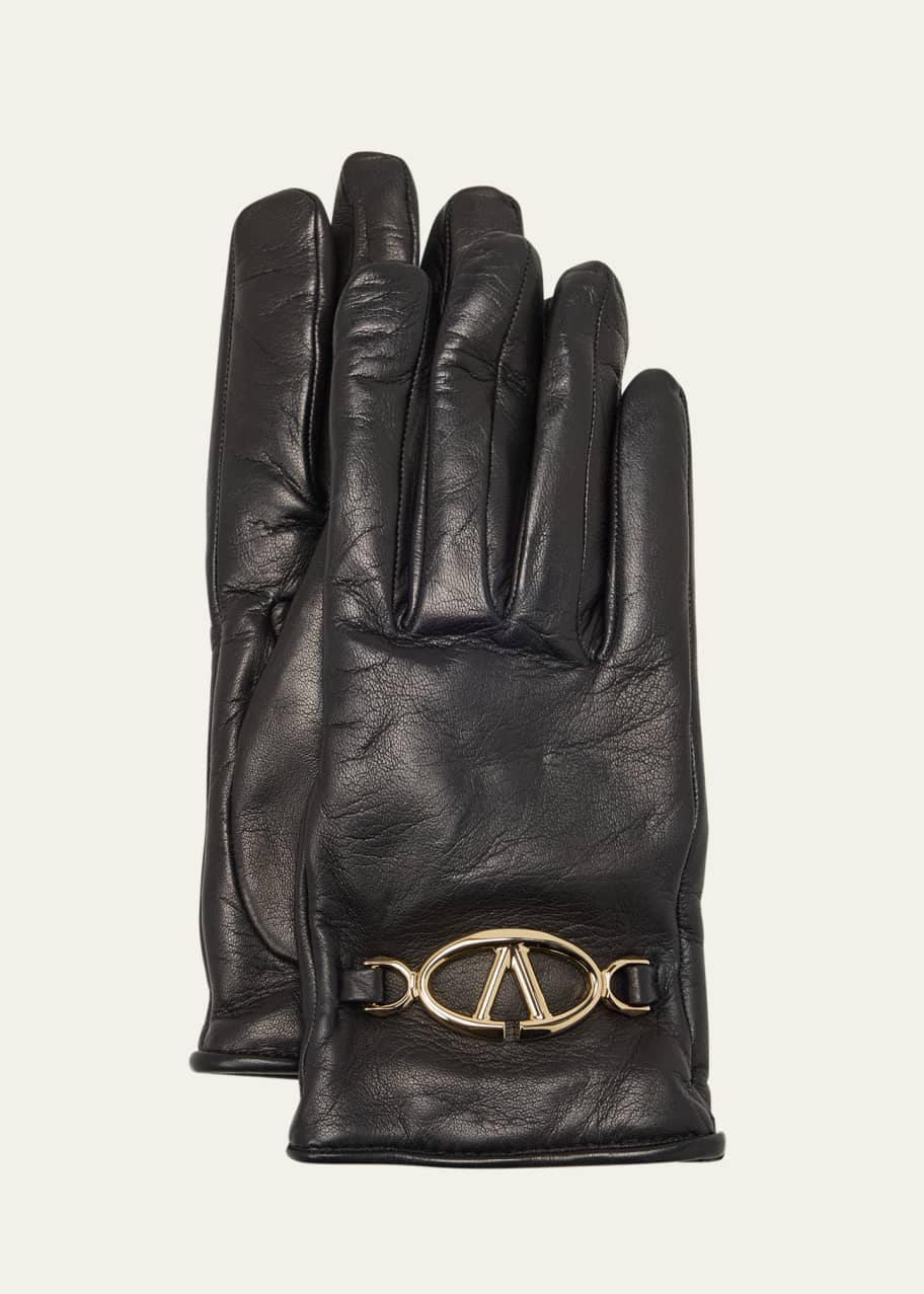 手袋 VALENTINO GARAVANI Woman Gloves Butter 6W0GD00HNDQ YBA Valentino Garavani Vlogo Signature butter-coloured lace