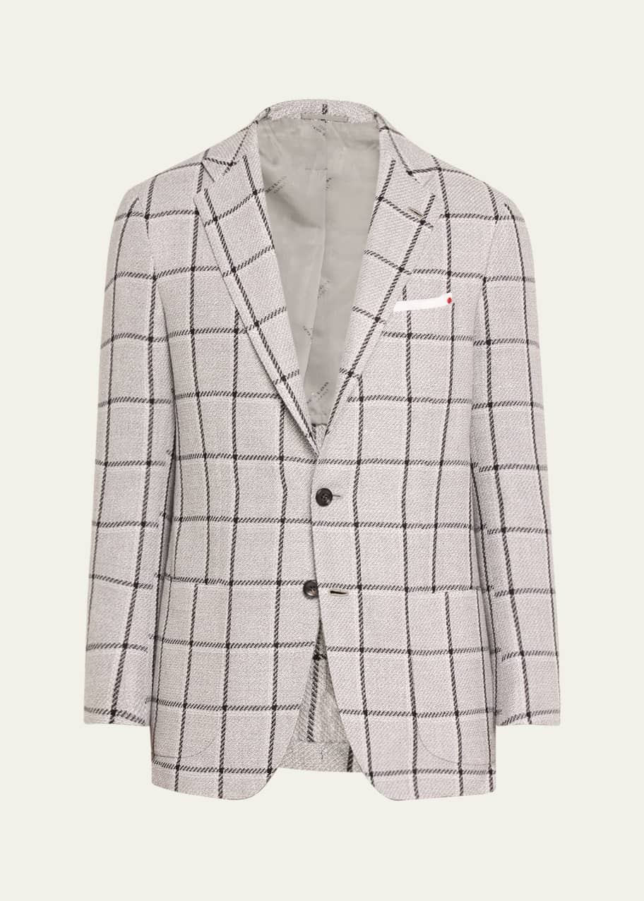 Image 1 of 1: Men's Windowpane Sport Coat