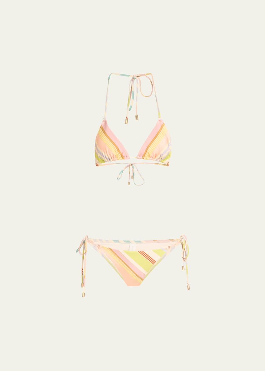 Image 1 of 1: Halliday Triangle Two-Piece Bikini Set