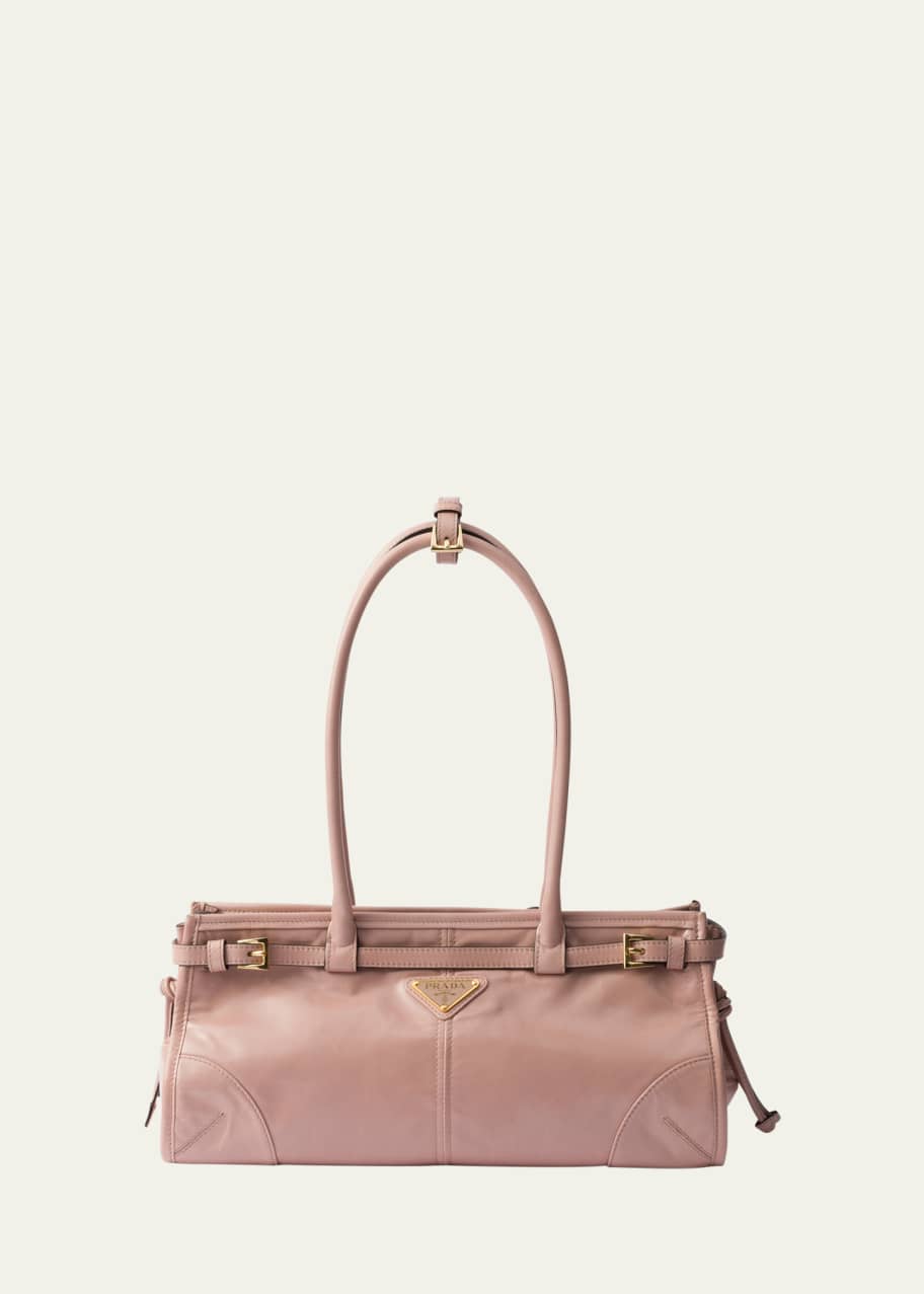 Prada Medium East-West Leather Shoulder Bag - Bergdorf Goodman