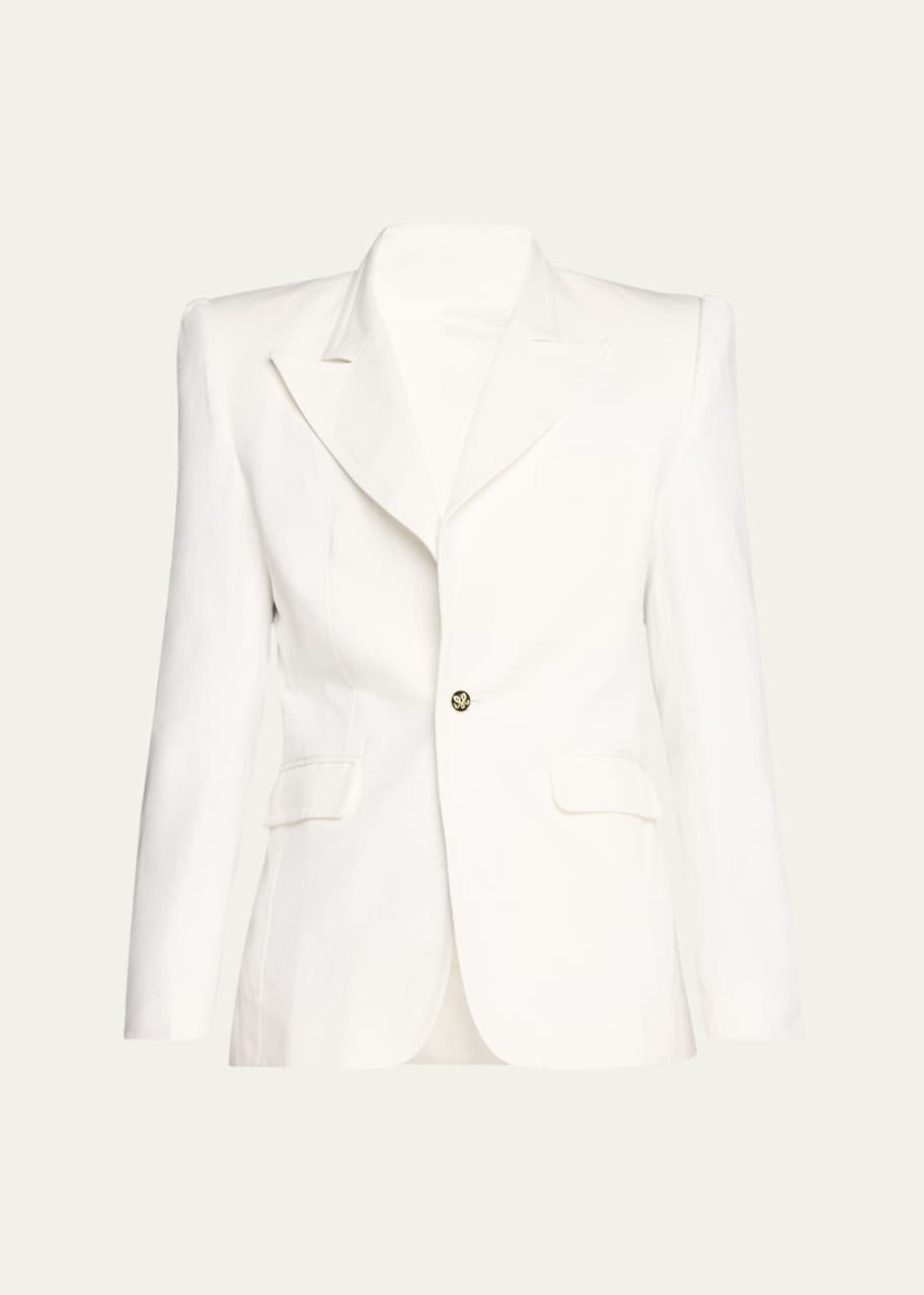 Image 1 of 1: Men's Peak-Lapel Staple Blazer