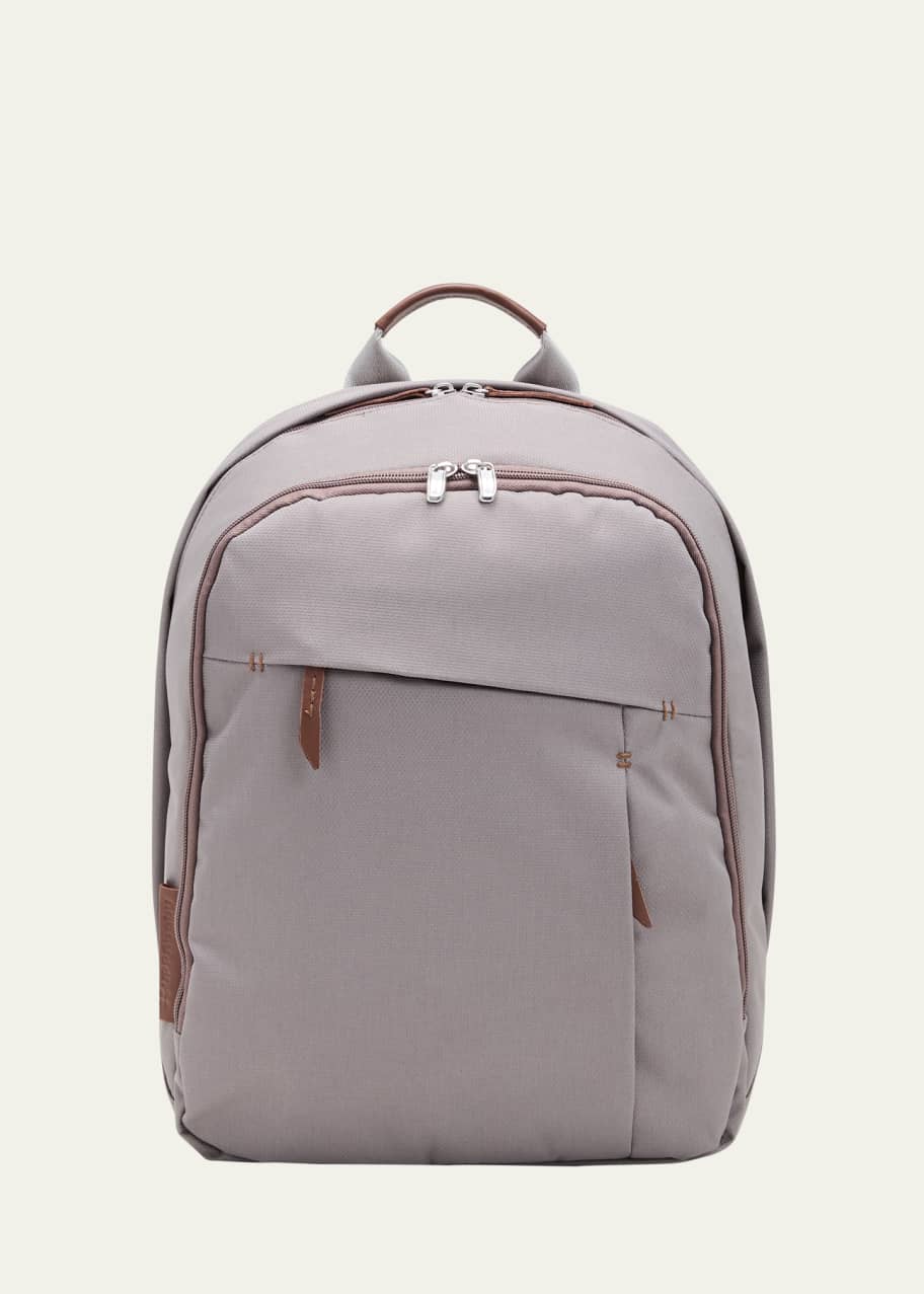 Image 1 of 1: Changing Backpack - Theo - Dark Taupe Chestnut Leather