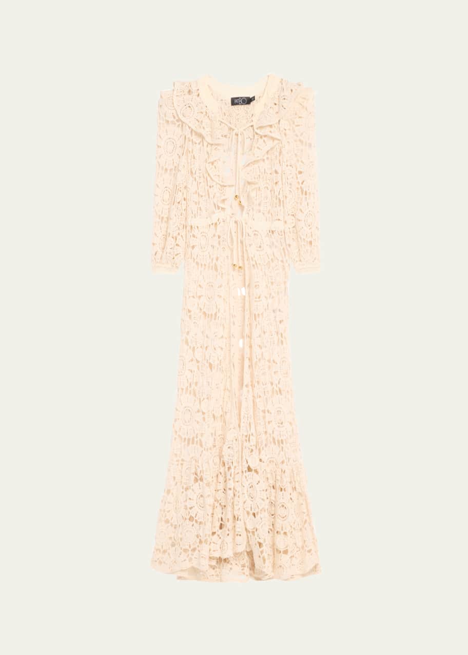 PatBO Crochet Maxi Robe - Bergdorf Goodman