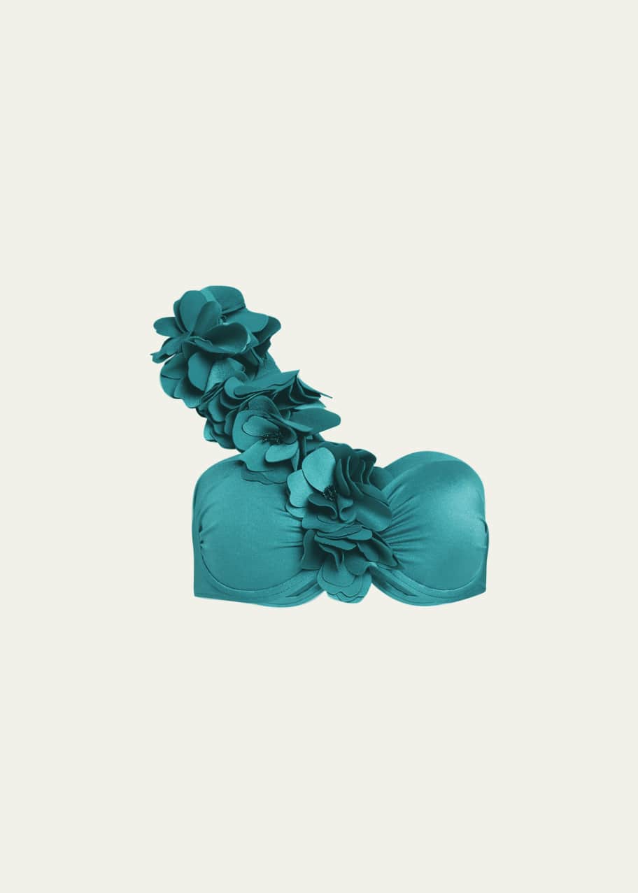 PatBO Flower Applique Bikini Top - Bergdorf Goodman