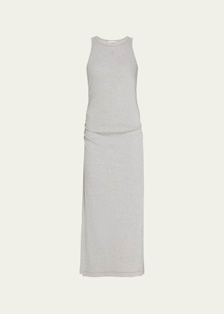 Image 1 of 1: Organic Cotton Rib Long Tank Dress