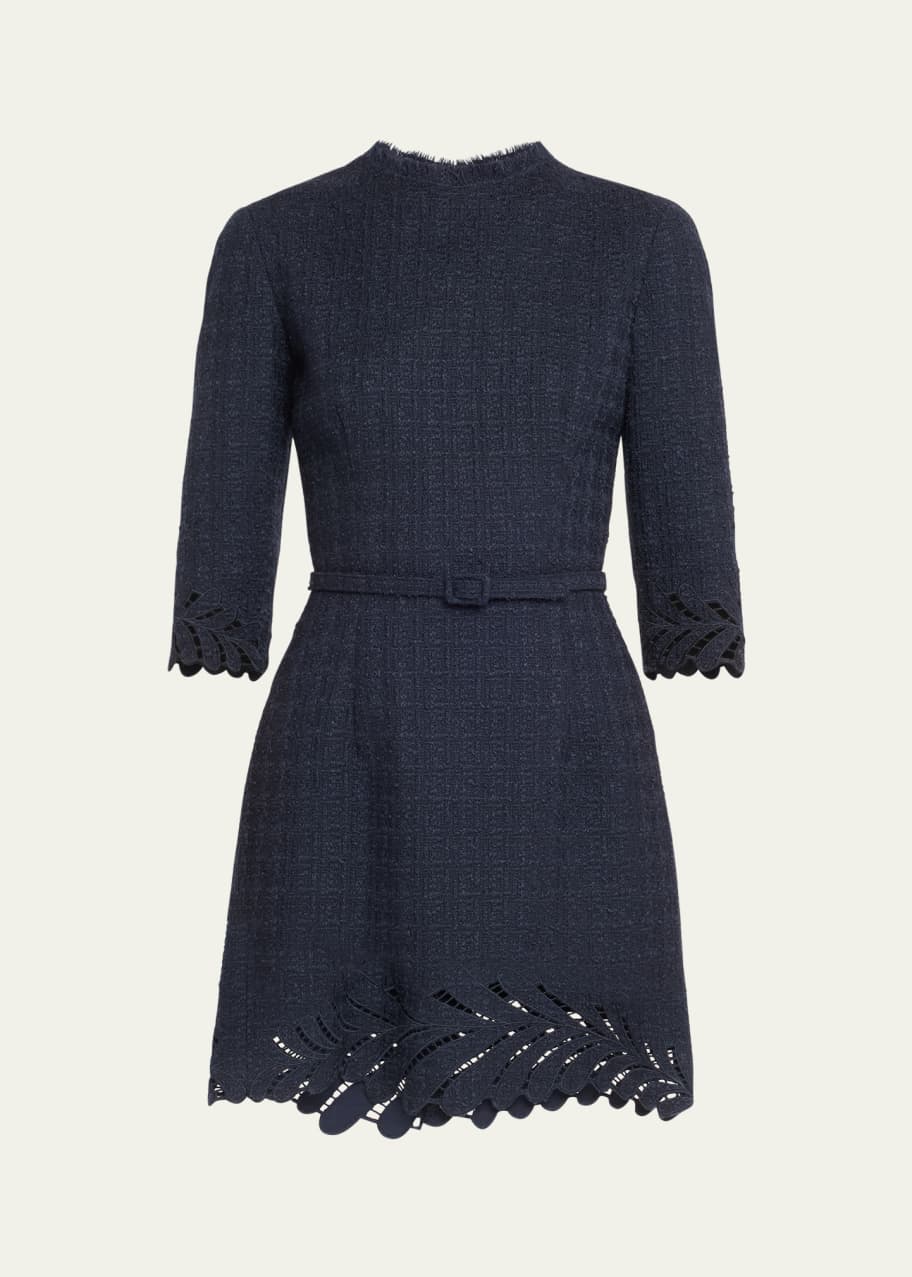 【LAUBEBLANC】Tweed Wrap Dress Tweed Wrap Dress – L'AUBE BLANC