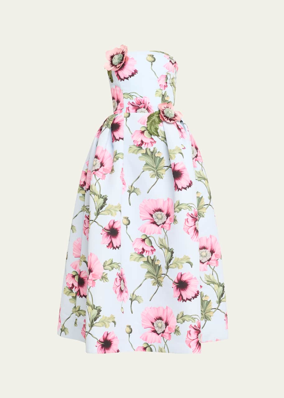 oscar de la renta embroidered flower dress Oscar de La Renta Mother-of-pearl Embroidered Shift Dress main image 0
