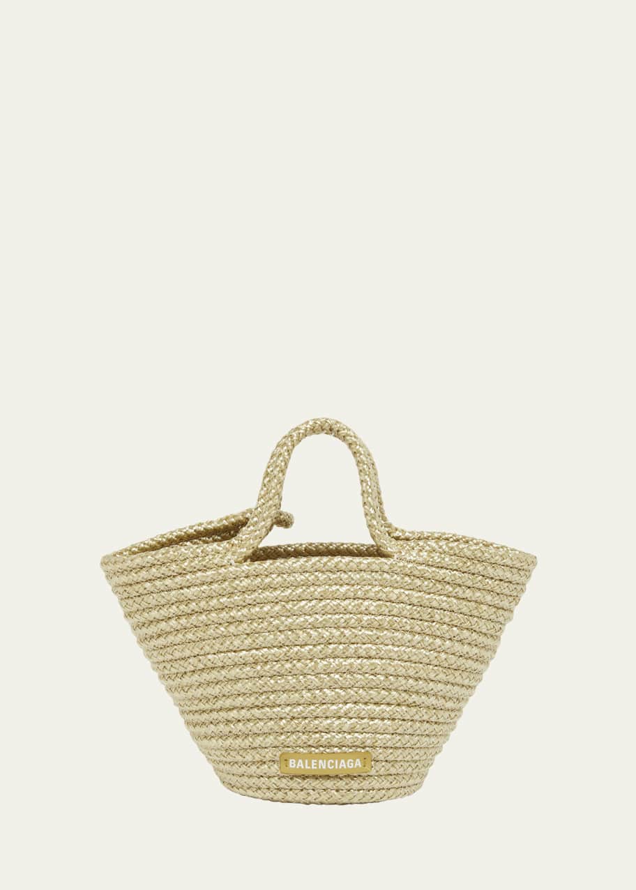 Balenciaga Ibiza Basket Raffia Top-Handle Bag - Bergdorf Goodman