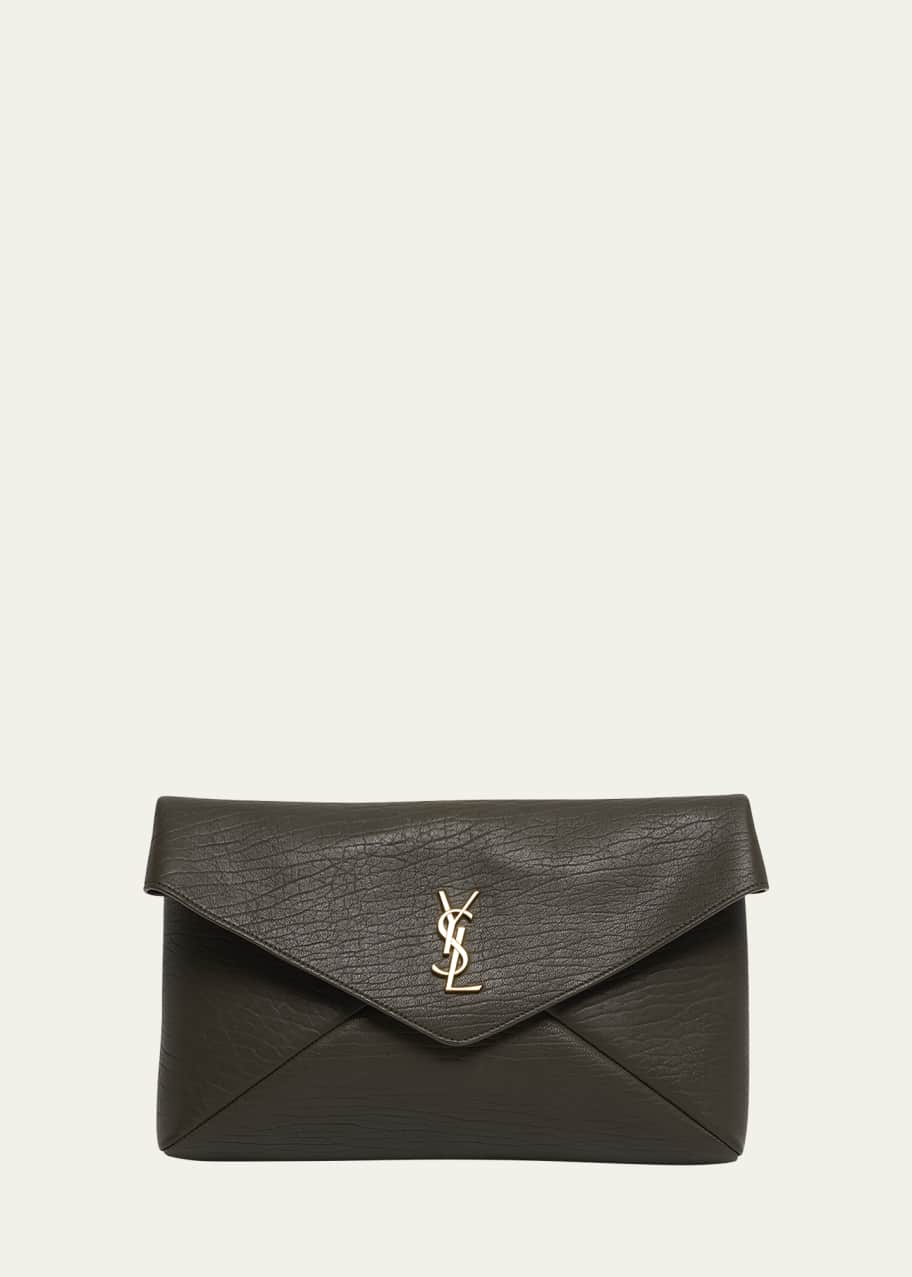 Ysl clutch grey hotsell