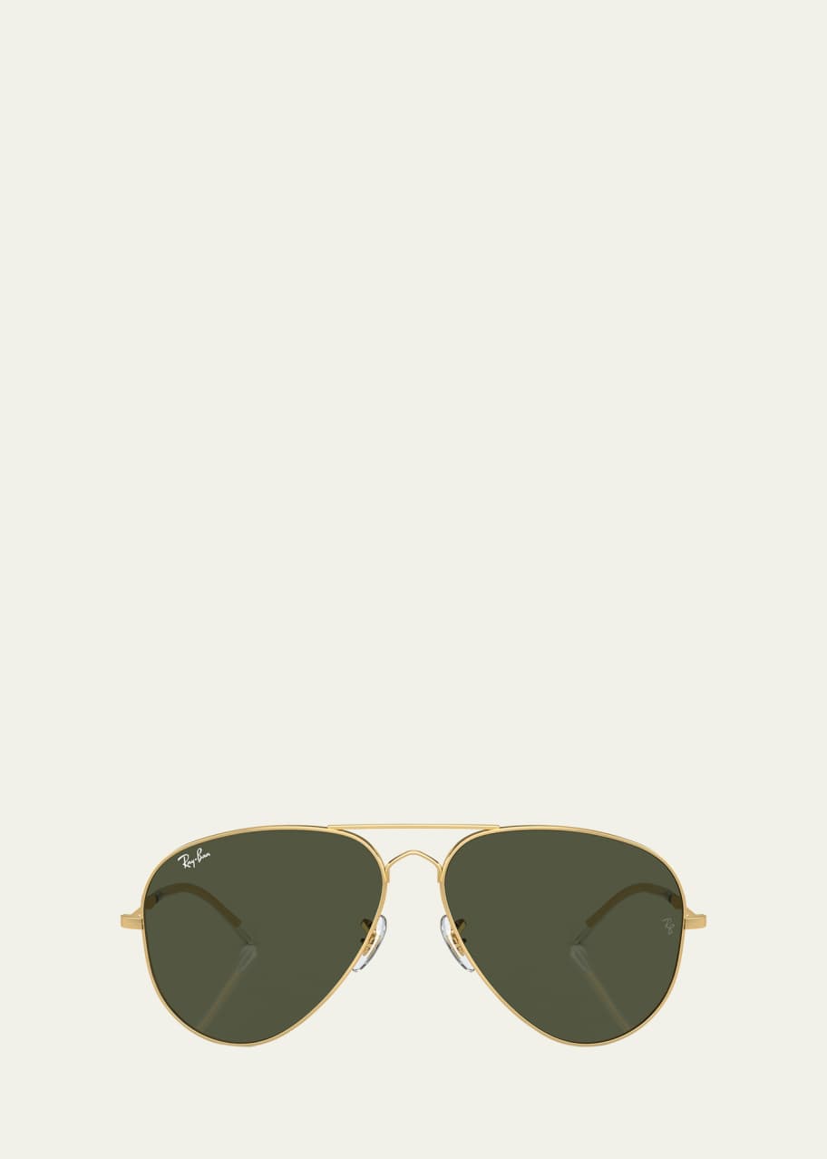 Ray-Ban Rose Gold Unisex Metal Aviator Sunglasses main image 0