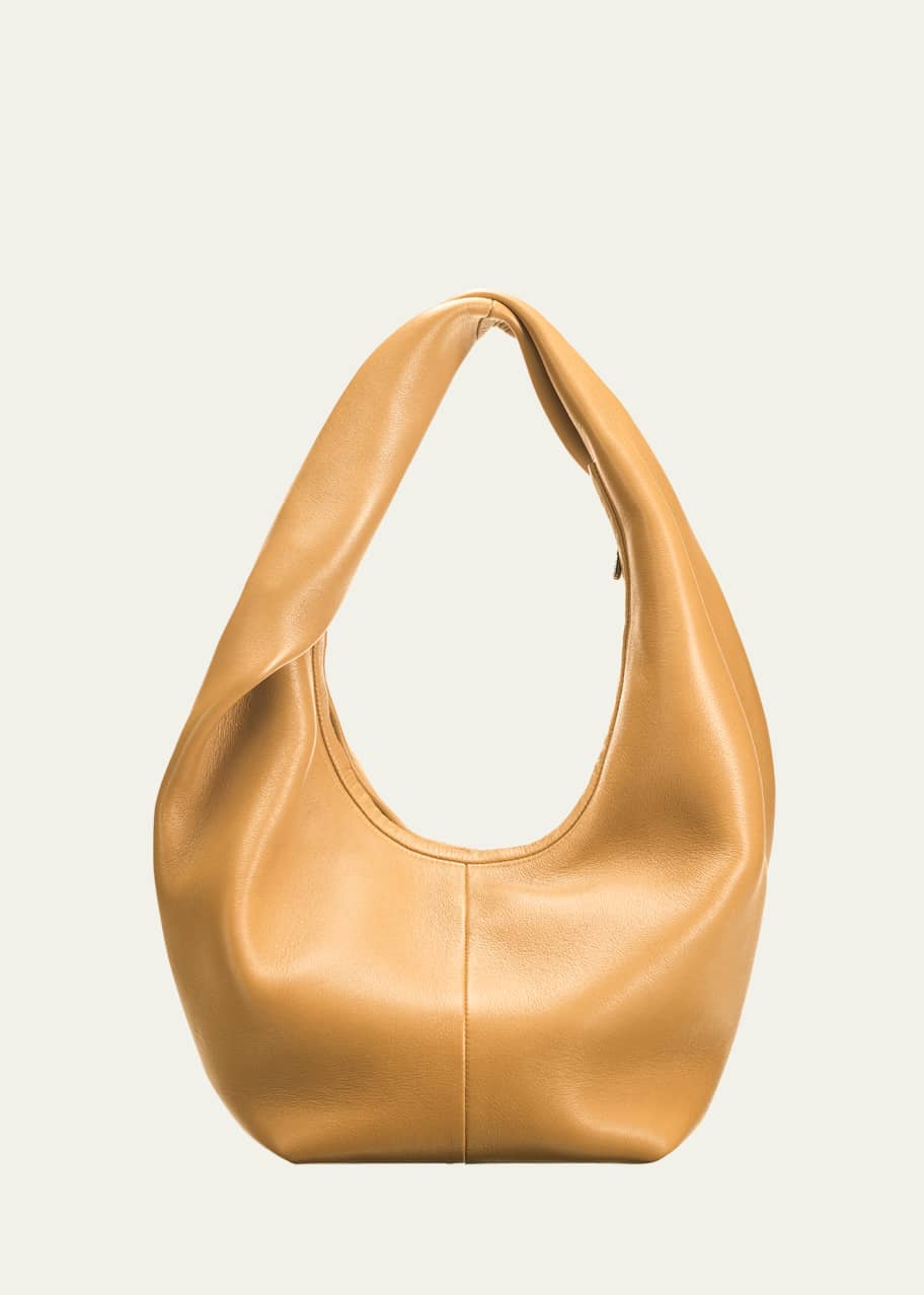 トートバッグ Majo Yellow Leather Shoulder Bag Leandra yellow leather half moon bag