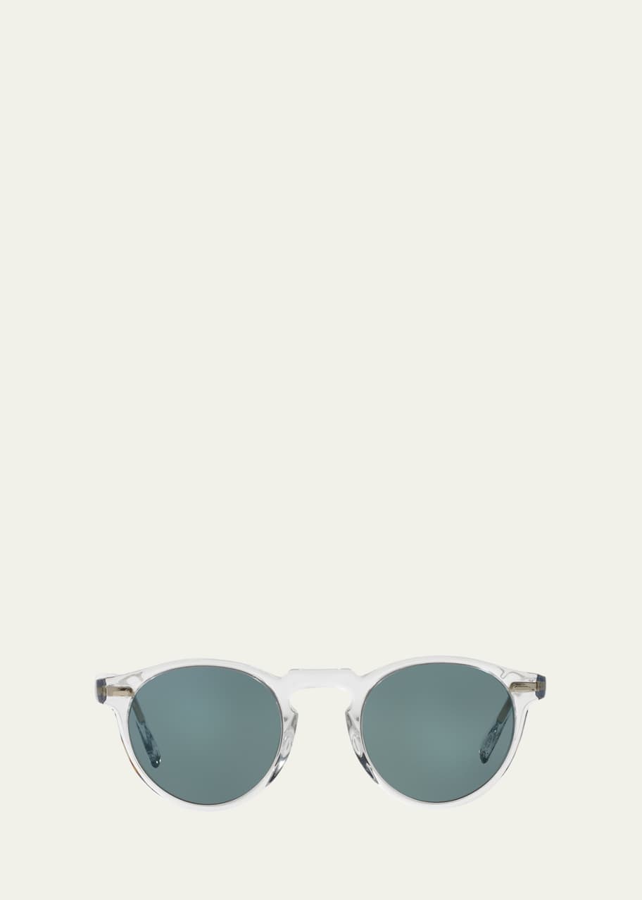 Image 1 of 1: Men's Gregory Peck 47 Round Sunglasses