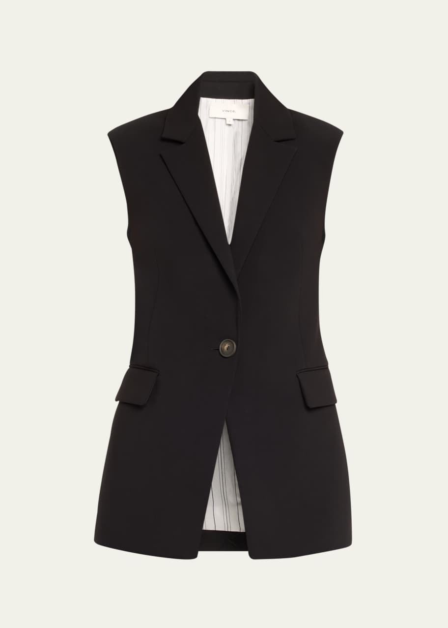 Image 1 of 1: Sleeveless Longline Blazer