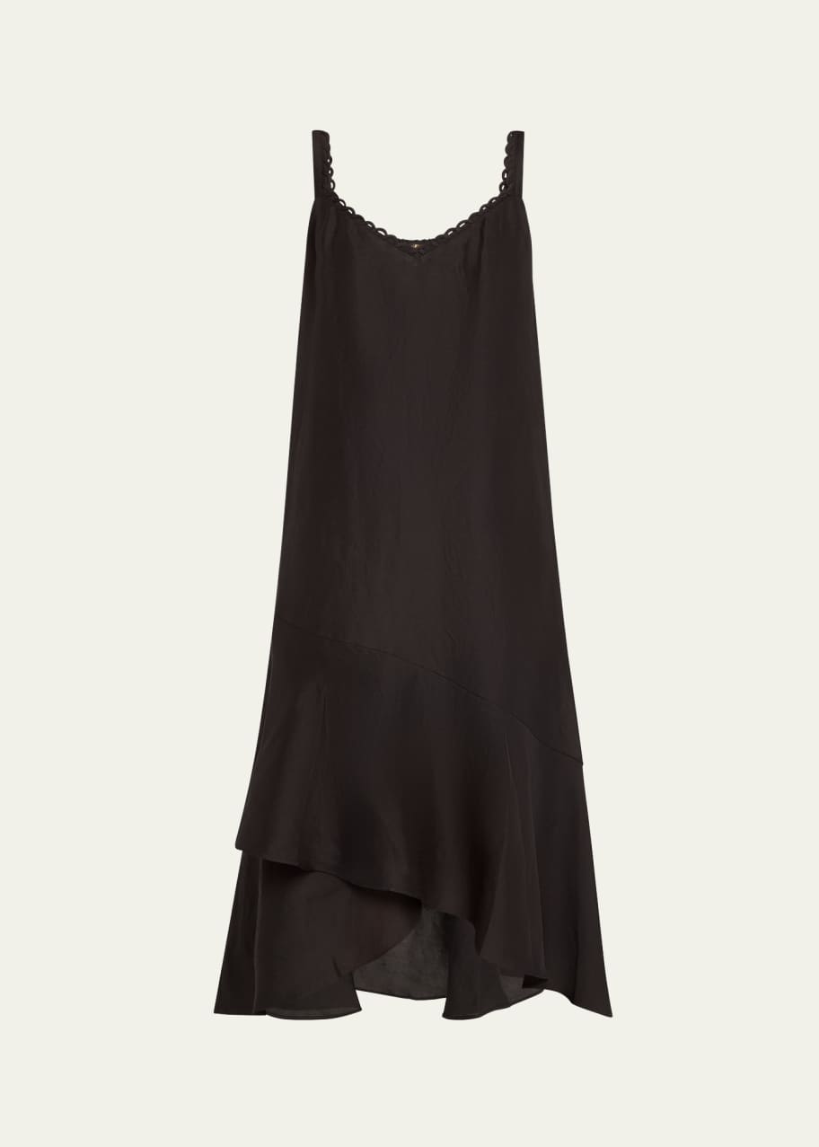 Image 1 of 1: Aubrey Sleeveless High-Low Midi Dress
