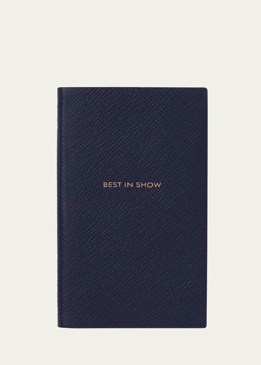 Image 1 of 1: "Best in Show" Cross-Grain Leather Notebook