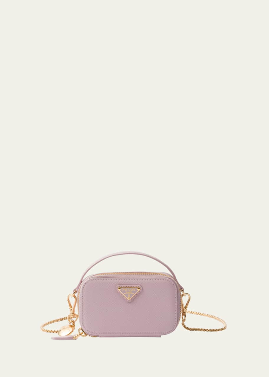 Prada Mini Zip Saffiano Leather Crossbody Bag - Bergdorf Goodman
