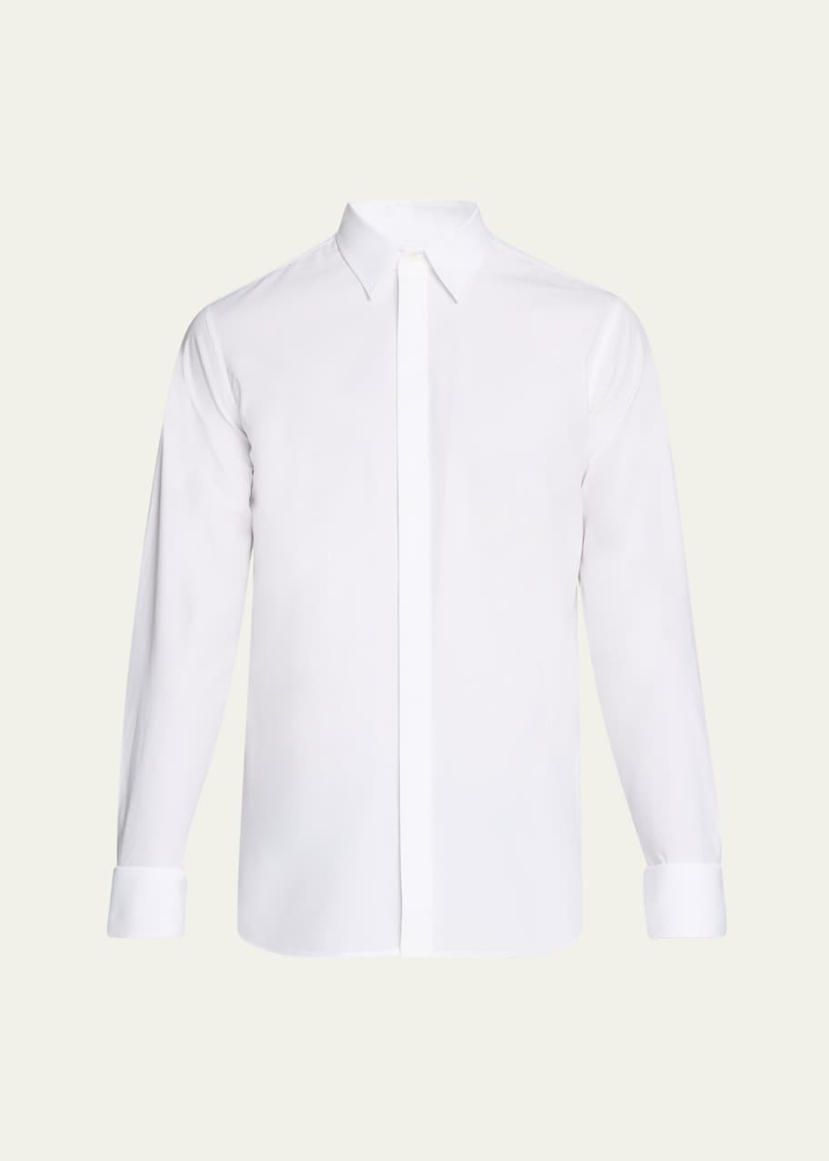 Valentino Garavani Men White Tech Nylon Oversize Shirt main image 1