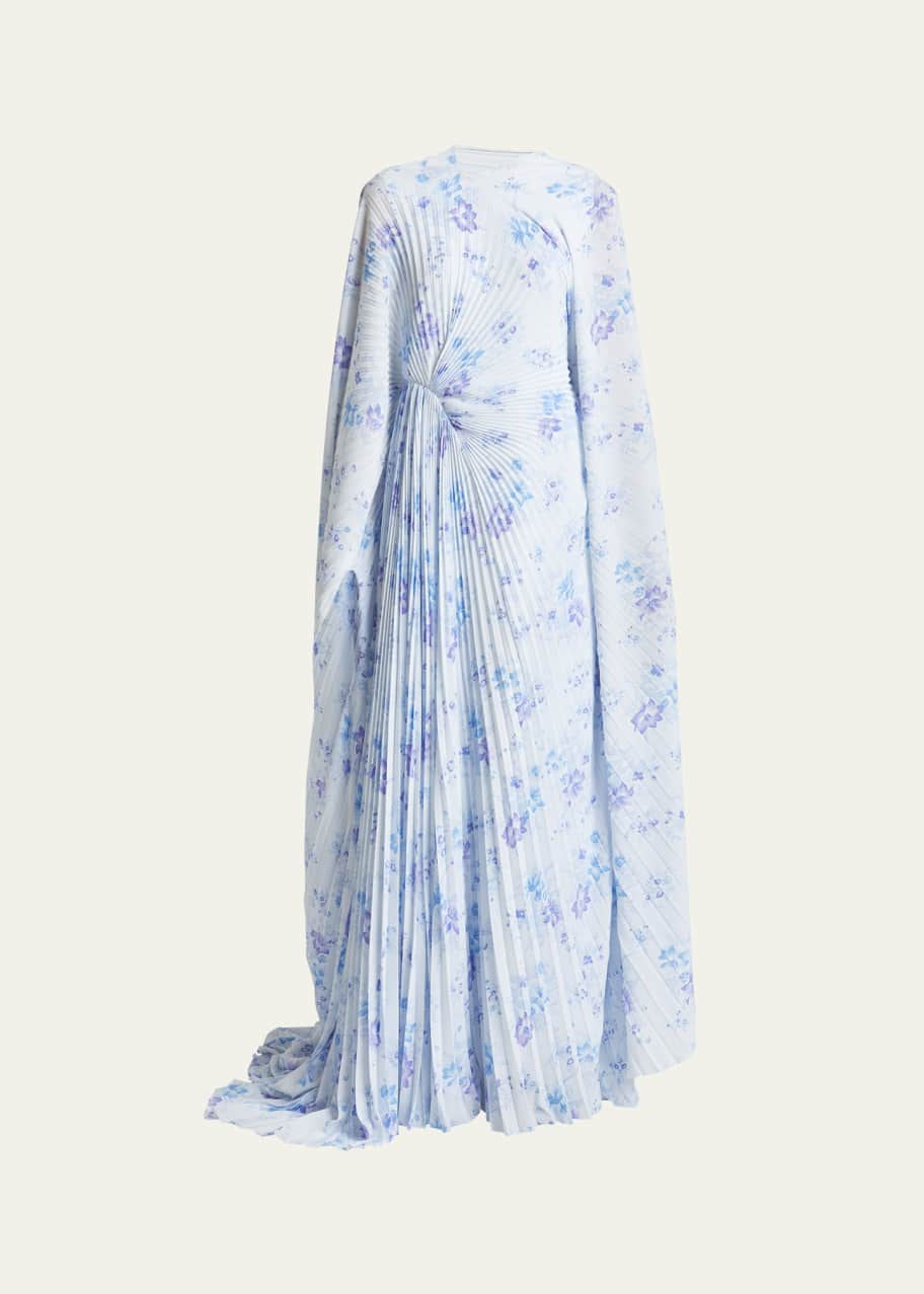 balenciaga floral backless dress Balenciaga Ghesquire Pre-Fall 2007 Silk Maxi Dress  Basha Gold
