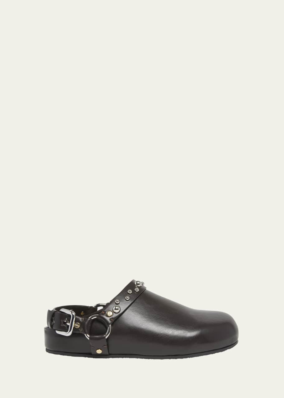 Image 1 of 1: Elyse Vegan Harness Slingback Clogs