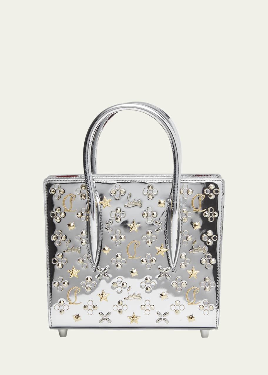 Image 1 of 1: Paloma Mini Spike Metallic Top-Handle Bag