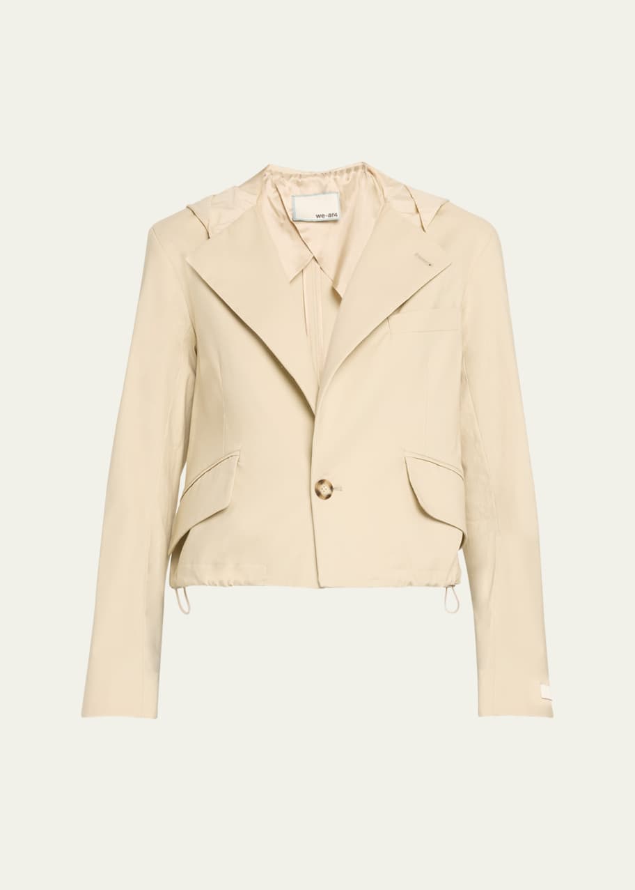 Image 1 of 1: The Cropped Hooded Blazer