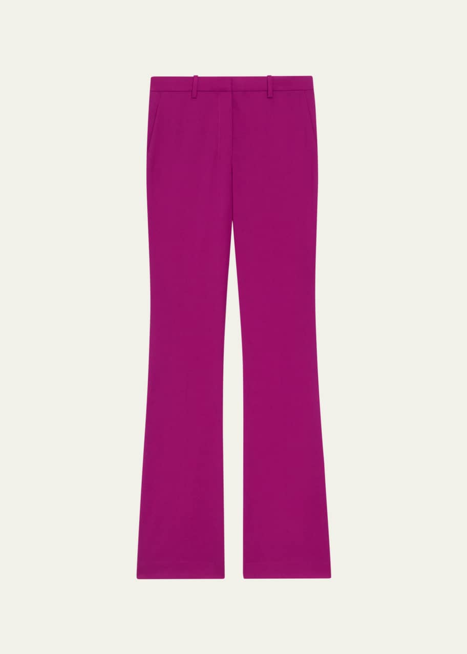 Image 1 of 1: Traceable Wool Slim Straight-Leg Trousers