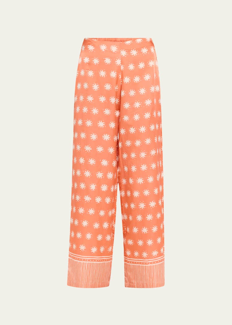 Image 1 of 1: The Coco Silk Palazzo Pants