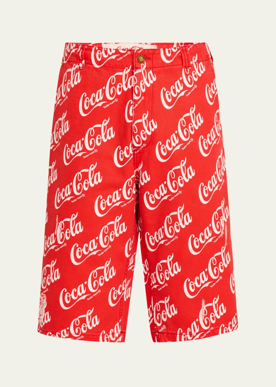 Image 1 of 1: Men's Canvas Coca Cola Shorts