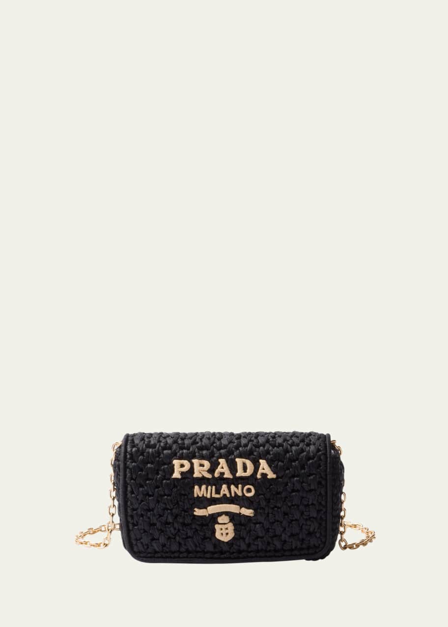 Prada Logo Crochet Clutch Bag - Bergdorf Goodman