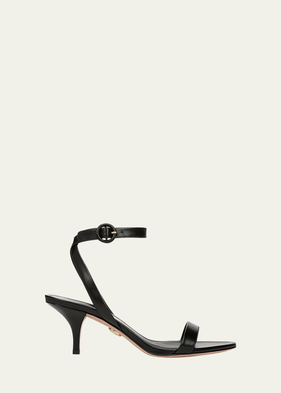 Image 1 of 1: Darcelle Leather Ankle-Strap Sandals