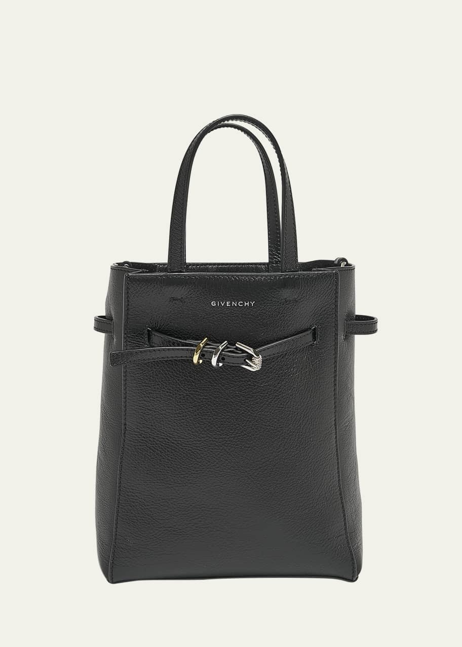 トートバッグ GIVENCHY VOYOU - SMALL NORTH SOUTH TOTE (BB50ZT B231105) Givenchy Voyou Mini North-South Tote Bag in Tumbled Leather